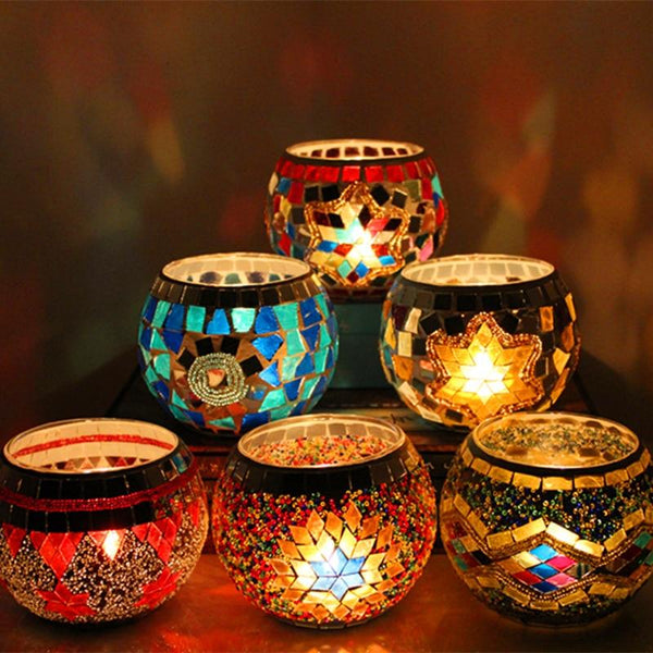 Mosaic Tea Light Holder