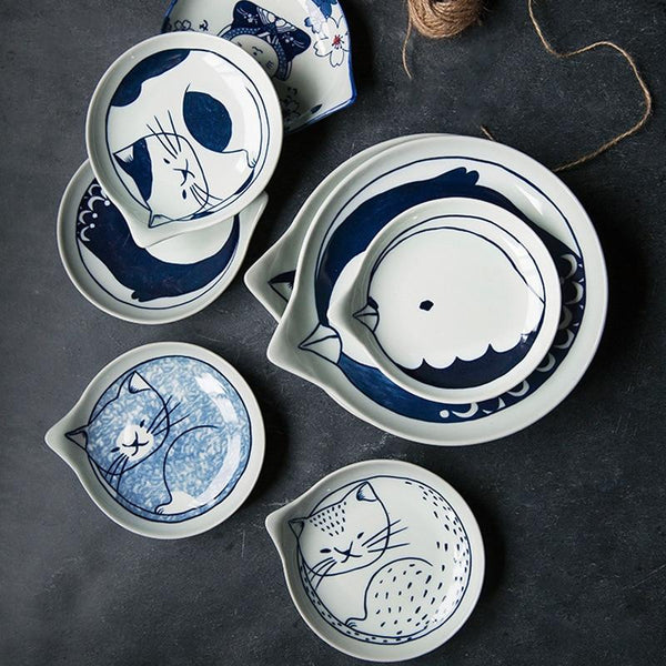 Japanese Tear Drop Plates